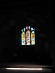 SX16577 Stained glass in Goodrich Castle chapel.jpg